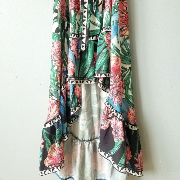 Flying Tomato High Low Floral Dress Size Large - Picture 4 of 10